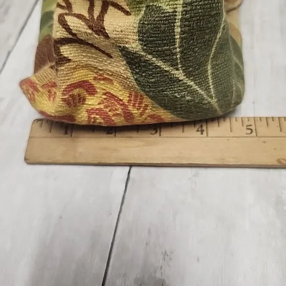 Vintage Fossil Flower Boho Medium Satchel Handbag Purse Shoulder Bag ZB 2195 - Picture 6 of 10